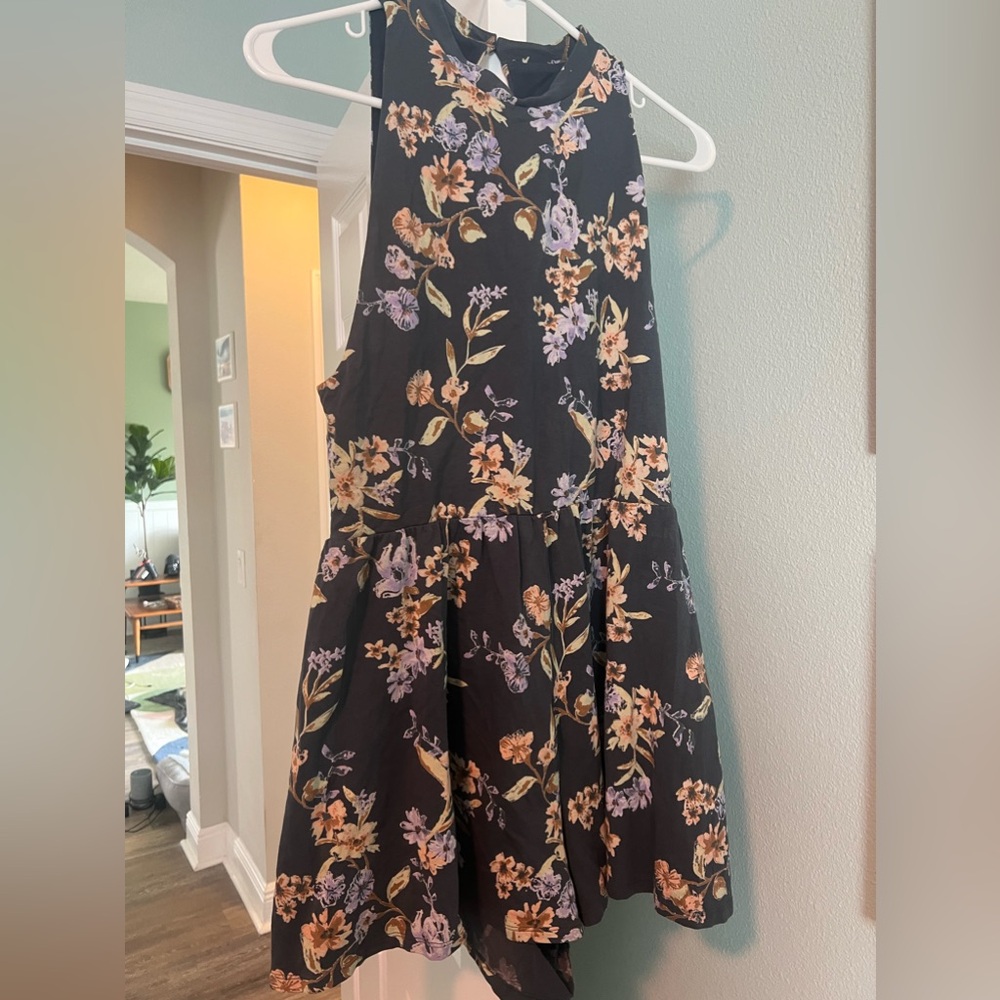 Stretchy floral romper